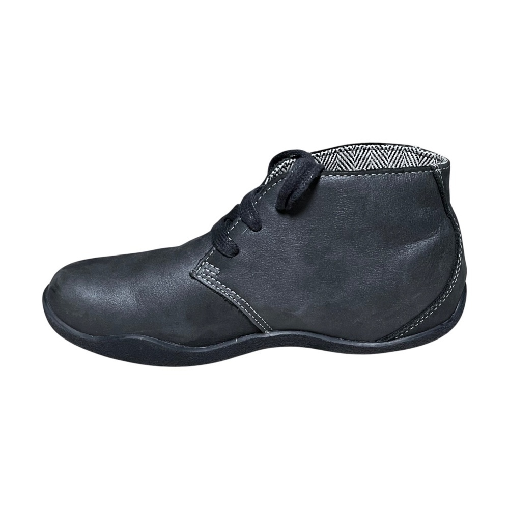 Kuru Aalto Chukka Boots Size 7 Women's Black Leather Desert Comfort Shoes Flats - Picture 6 of 11